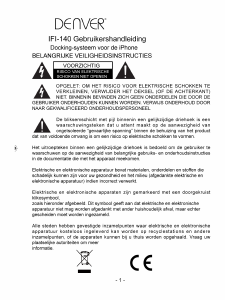 Handleiding Denver IFI-140 Speakerdock