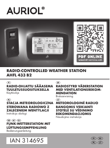 Bedienungsanleitung Auriol AHFL 433 B2 Wetterstation