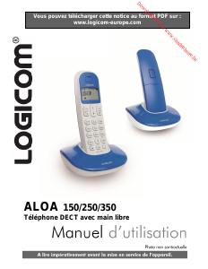 Mode d’emploi Logicom Aloa 250 Téléphone sans fil