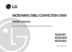 Manual LG MC-8044NS Microwave