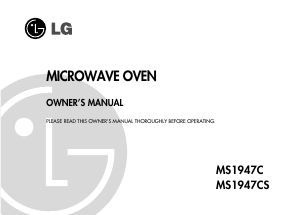 Manual LG MS1947C Microwave