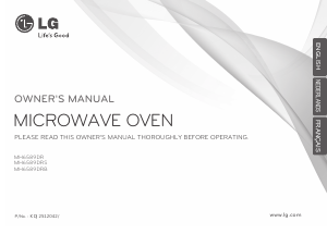 Manual LG MH6589DRS Microwave