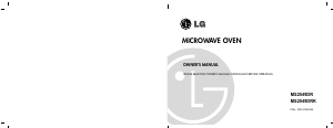 Manual LG MS2549DR Microwave