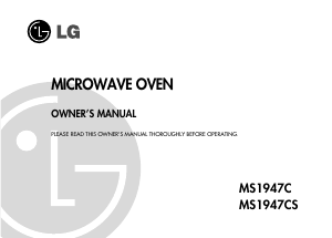 Manual LG MS1947CS Microwave