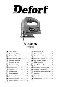 Priručnik Defort DJS-615N Ubodna pila