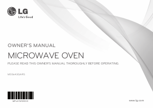 Manual LG MS5643GARS Microwave