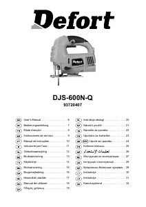 Priručnik Defort DJS-615N-Q Ubodna pila