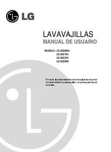 Manual de uso LG LD-2033NH Lavavajillas