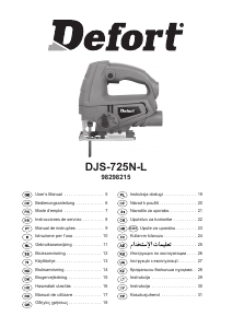 Käyttöohje Defort DJS-725N-L Kuviosaha