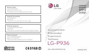 Brugsanvisning LG P936 Mobiltelefon