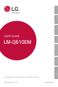 Priročnik LG LM-Q610EM Mobilni telefon
