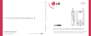 Bedienungsanleitung LG V9000 Handy