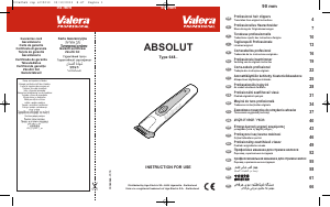 Manual Valera Absolut Aparador de cabelo