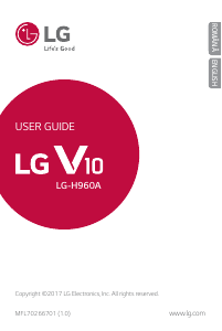 Manual LG H960A V10 Telefon mobil