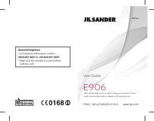 Handleiding LG E906 Jil Sander Mobiele telefoon