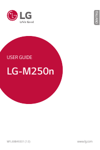 Manuale LG M250n Telefono cellulare