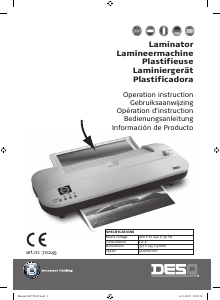 Bedienungsanleitung Desq 70245 Laminiergerät