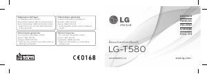 Mode d’emploi LG T580 Téléphone portable