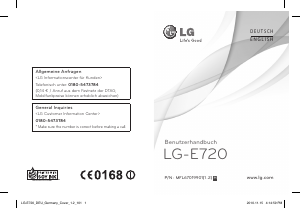 Handleiding LG E720 Optimus Chic Mobiele telefoon