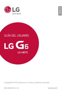 Manual de uso LG H870 G6 Teléfono móvil