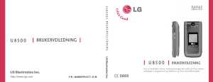 Bruksanvisning LG U8500 Mobiltelefon