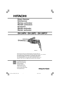 Bedienungsanleitung Hitachi DH 28PCY Bohrhammer