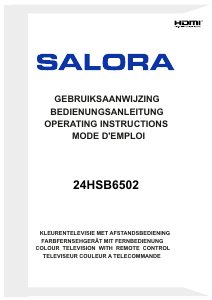 Mode d’emploi Salora 24HSB6502 Téléviseur LED