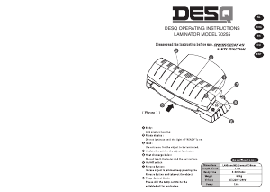 Handleiding Desq 70255 Lamineermachine