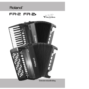 Handleiding Roland FR-2 Accordeon