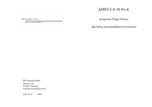 Manual AEG SC81843-4I Fridge-Freezer