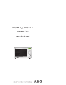 Manual AEG MCC247 Microwave