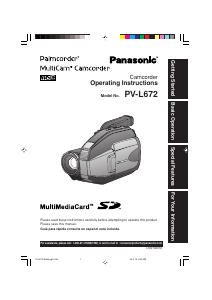 Manual Panasonic PV-L652 Camcorder