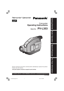 Handleiding Panasonic PV-L353 Camcorder