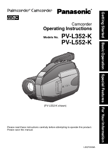 Handleiding Panasonic PV-L552K Camcorder