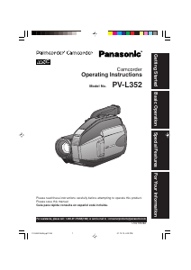 Manual Panasonic PV-L352 Camcorder