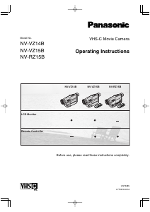 Manual Panasonic NV-VZ14B Camcorder