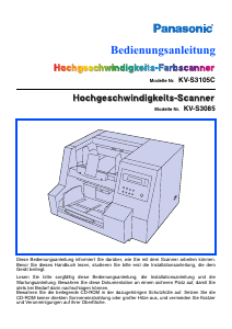 Bedienungsanleitung Panasonic KV-S3105C Scanner