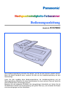 Bedienungsanleitung Panasonic KV-S7065C Scanner