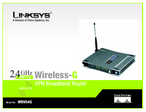 Manual Linksys WRV54G Router