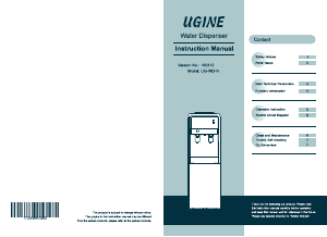 Manual Ugine UG-WD-N Water Dispenser