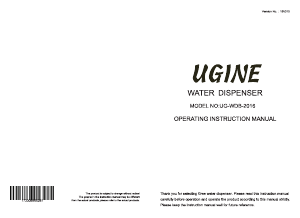 Manual Ugine UG-WDB-2016 Water Dispenser