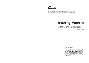 Manual Ugine UGTL16A Washing Machine
