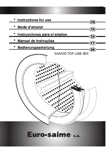 Manual Saivod Top Line 803 Máquina de lavar roupa