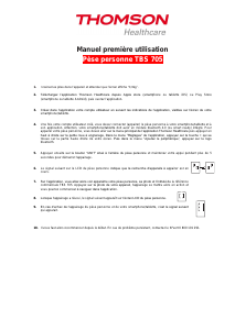 Mode d’emploi Thomson TBS 705 Pèse-personne