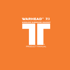 Manual Tritton Warhead 7.1 Auscultador com microfone