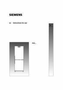 Handleiding Siemens KG30U625GB Koel-vries combinatie