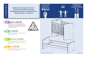 Bedienungsanleitung Sauthon 308457 Babybett