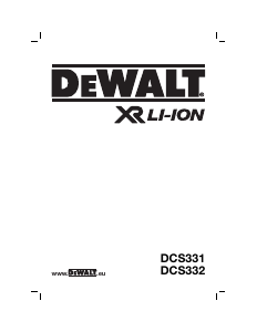 Manuale DeWalt DCS331 Seghetto alternativo