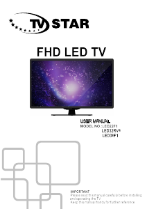 Handleiding TV Star LED22F1 LED televisie