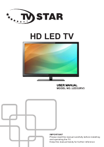 Handleiding TV Star LED32RV3 LED televisie